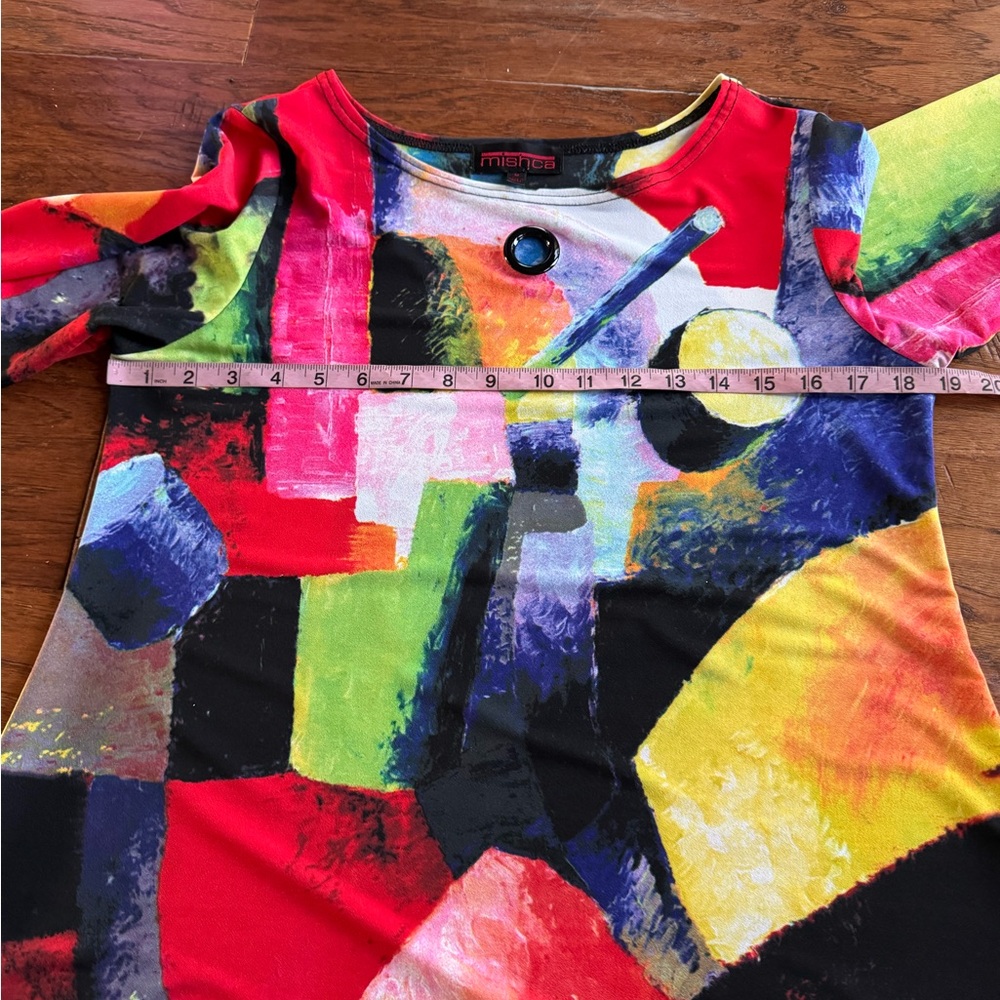 Mishca Abstract Print Tunic Top - Picture 5 of 9